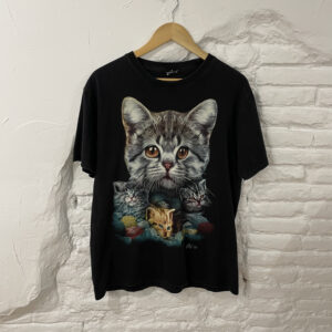 CAMISETA GRÁFICA GATOS