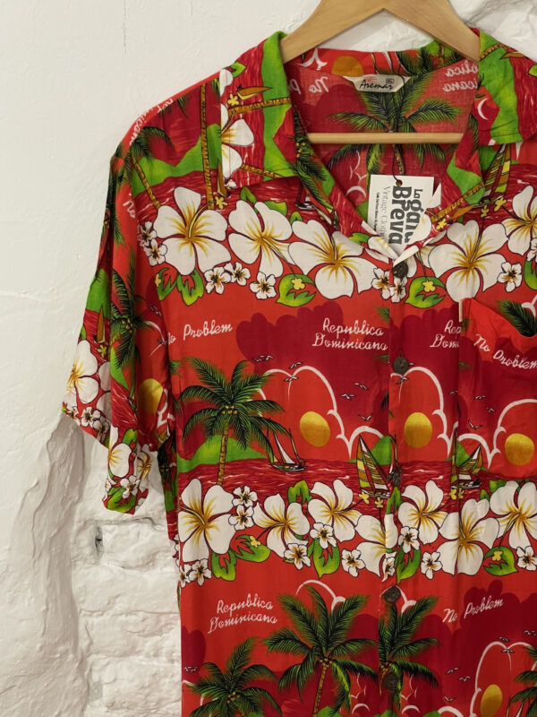 CAMISA HAWAIANA FLORES - Imagen 2