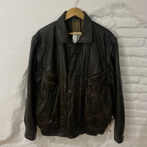 CAZADORA BOMBER PIEL MARRÓN
