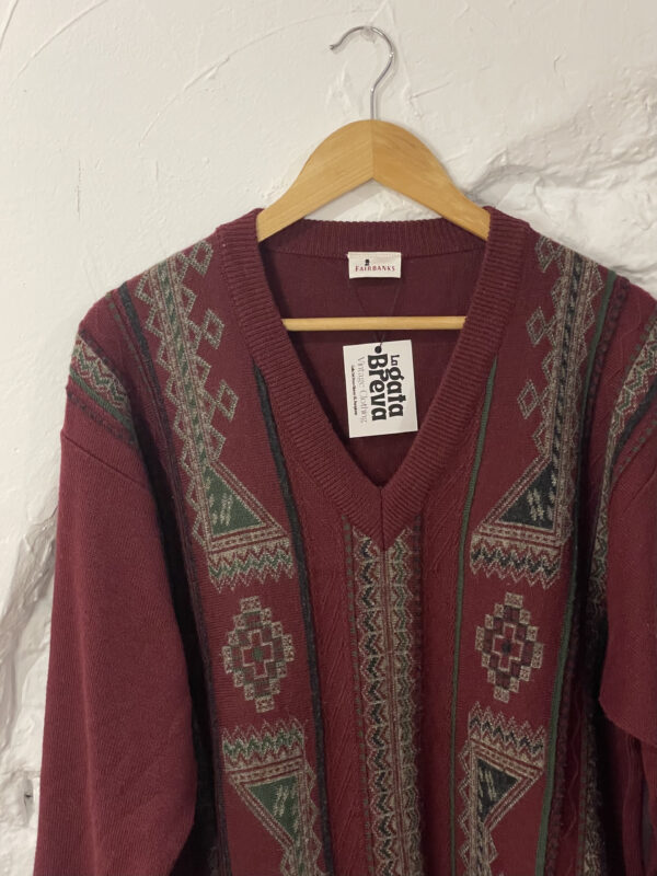 JERSEY CUELLO PICO GRANATE - Imagen 2