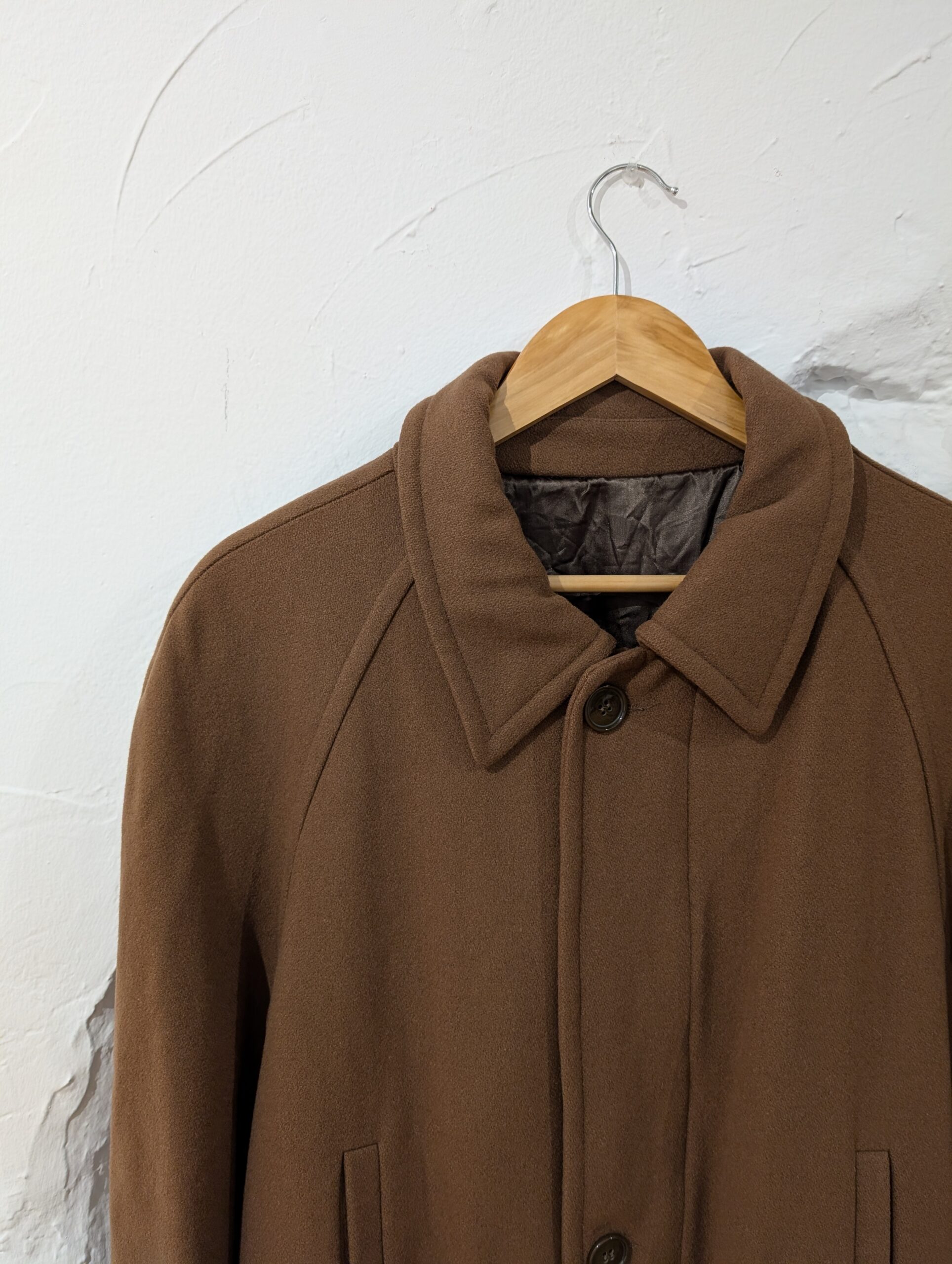 ABRIGO DE PAÑO MARRÓN - Imagen 2