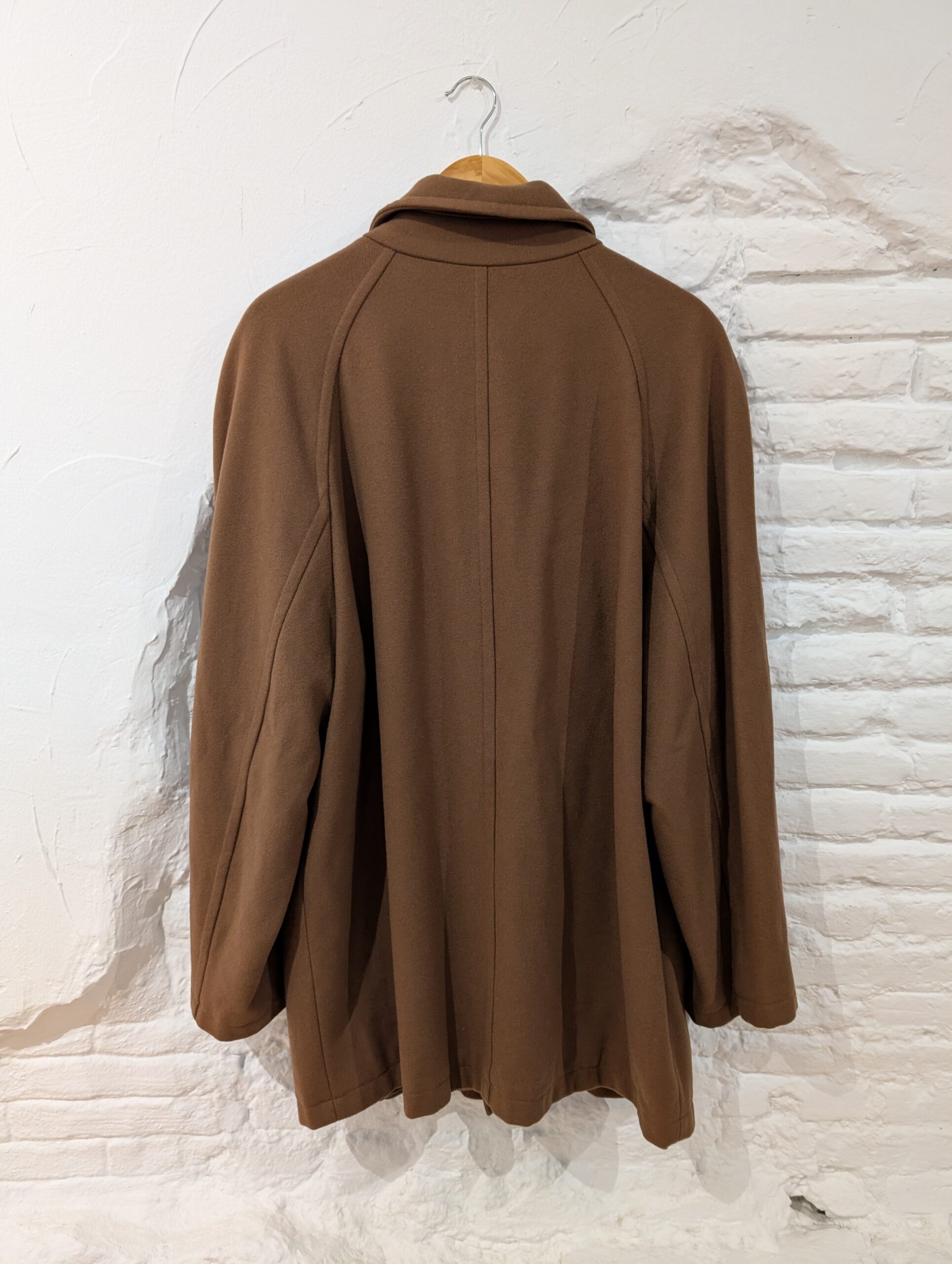 ABRIGO DE PAÑO MARRÓN - Imagen 3
