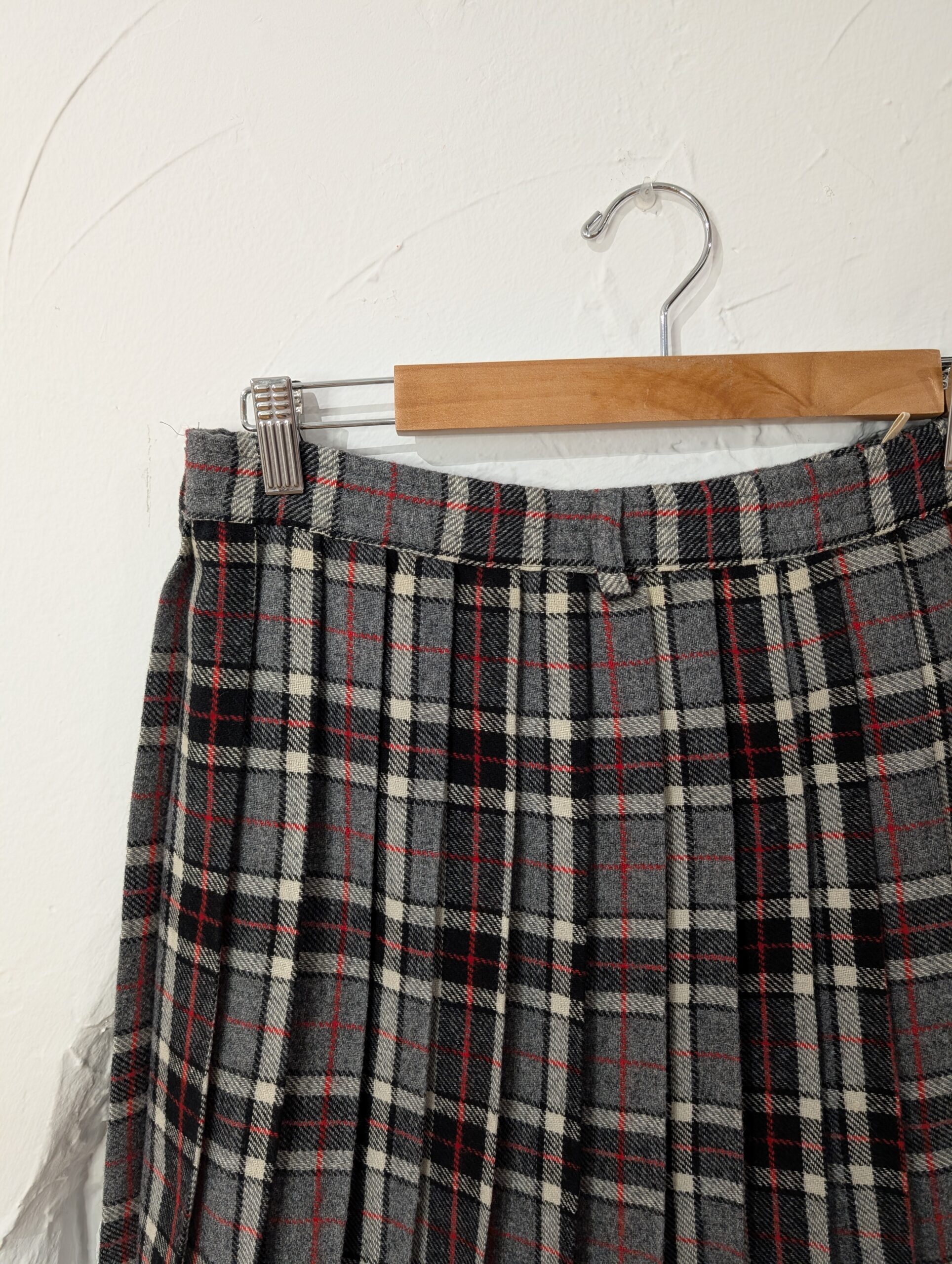 FALDA DE TABLAS ESTAMPADO CUADROS - Imagen 2