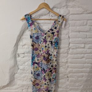 VESTIDO ESPALDA CRUZADA FLORES