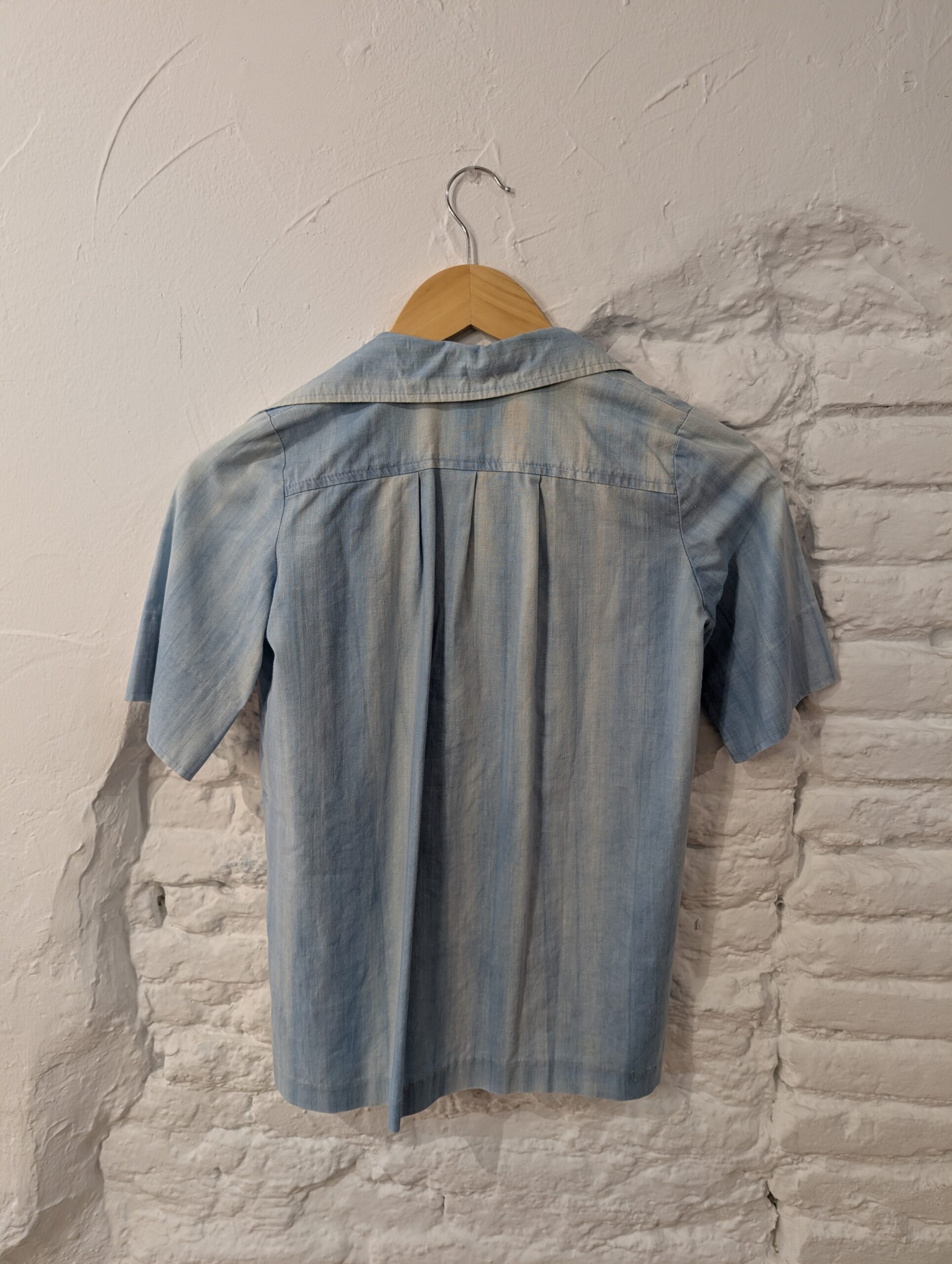 BLUSA AZUL EFECTO VAQUERO - Imagen 3