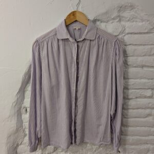 BLUSA LILA DE RAYAS