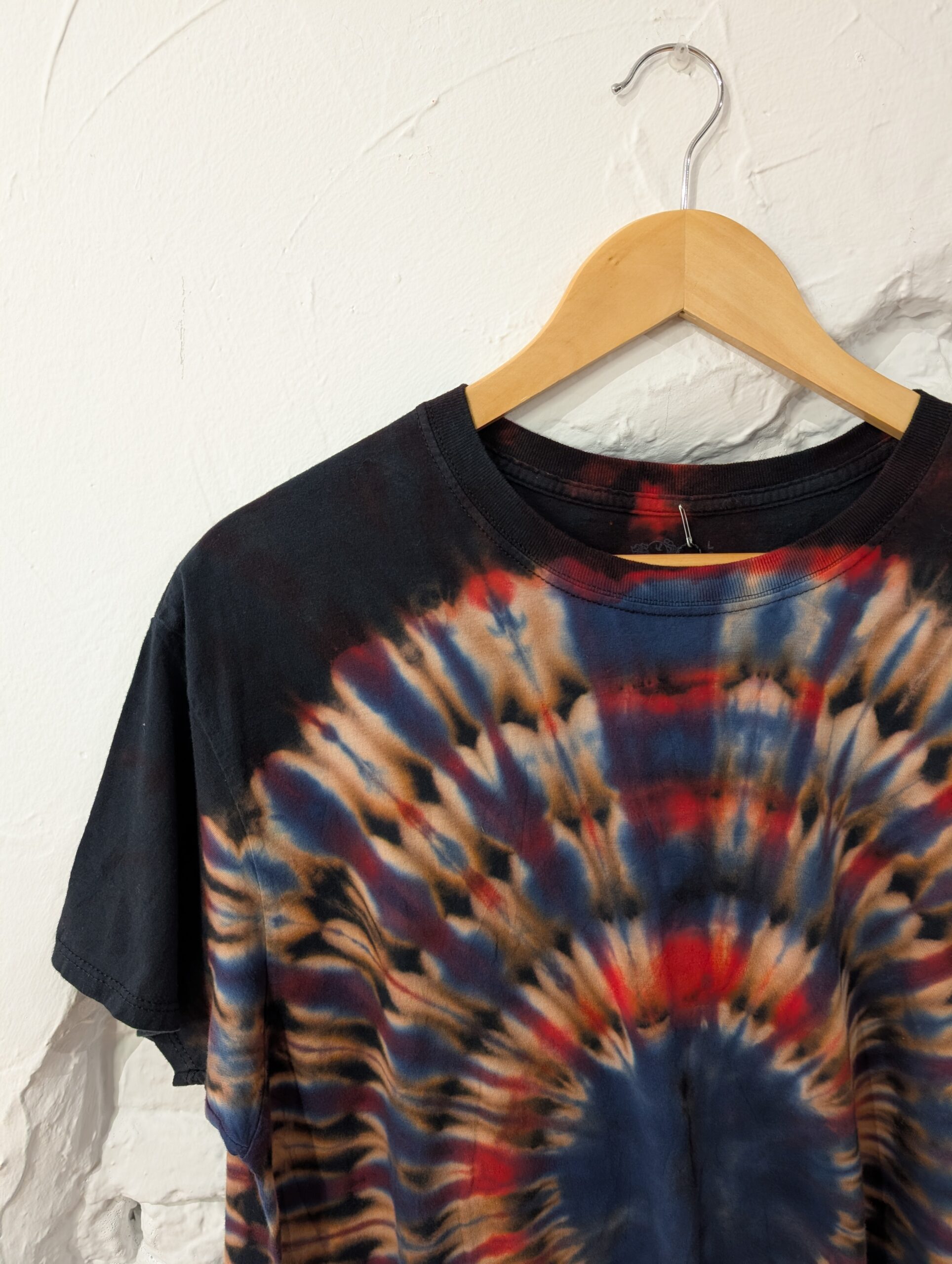 CAMISETA TIE DYE NEGRA - Imagen 2