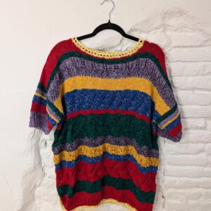 TOP PUNTO MANGA CORTA COLORINES