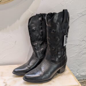 BOTAS COWBOY TACÓN NEGRAS