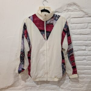 CHAQUETA CRAZY BLANCA Y GRANATE