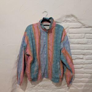 CHAQUETA CRAZY PASTEL RAYAS