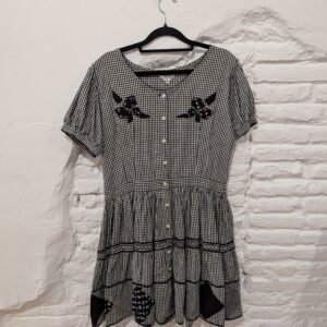 VESTIDO VICHY Y FLORES